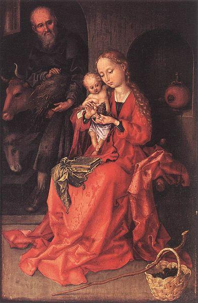Martin Schongauer The Holy Family Spain oil painting art